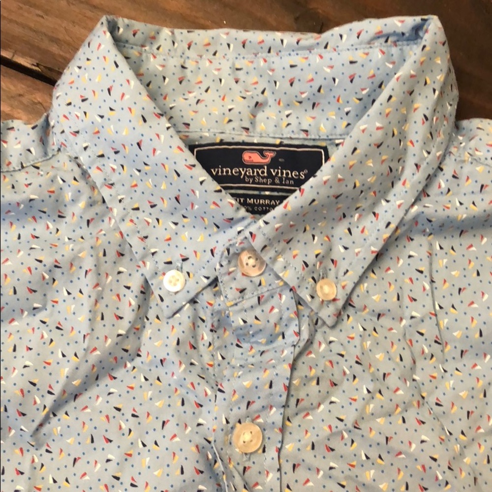 Vineyard Vines Light Blue Casual Button Down Shirt